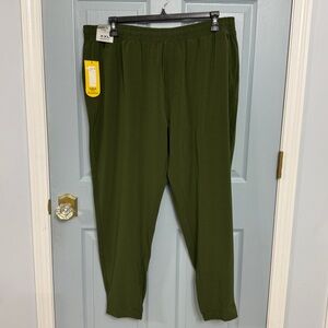 Solaris Active Men’s Green Core Pant Athletic Fit XXL NWT Quick Dry Joggers